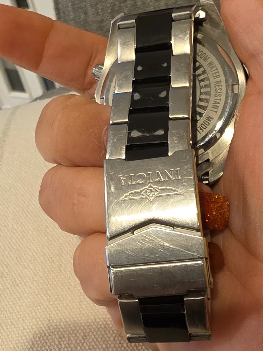 Invicta Silver Stainless Steel Specialty Collection Watch Caseback